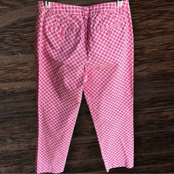 Chadwick’s of Boston Chic Pink and White Geometric Pants - Picture 5 of 6